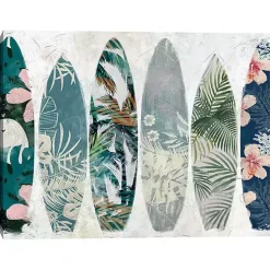 Best Kirklands Home Surf Patterns Canvas Art Print Multi