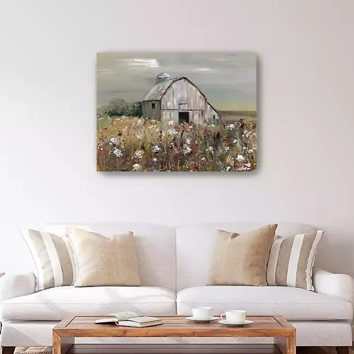 Hot Kirklands Home Swatland Wildflower Barn Canvas Art Print