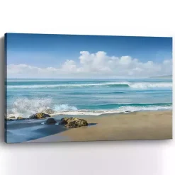 Clearance Kirklands Home Sweeping Blue Canvas Art Print, 48x32 in.