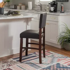 Clearance Kirklands Home Sydney Espresso Counter Stool Brown
