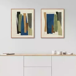 Sale Kirklands Home Synch Abstract 2-pc. Framed Canvas Art Set