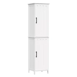 Online Kirklands Home Tall Wood 2-Door Storage Cabinet White