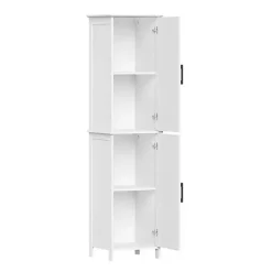 Online Kirklands Home Tall Wood 2-Door Storage Cabinet White