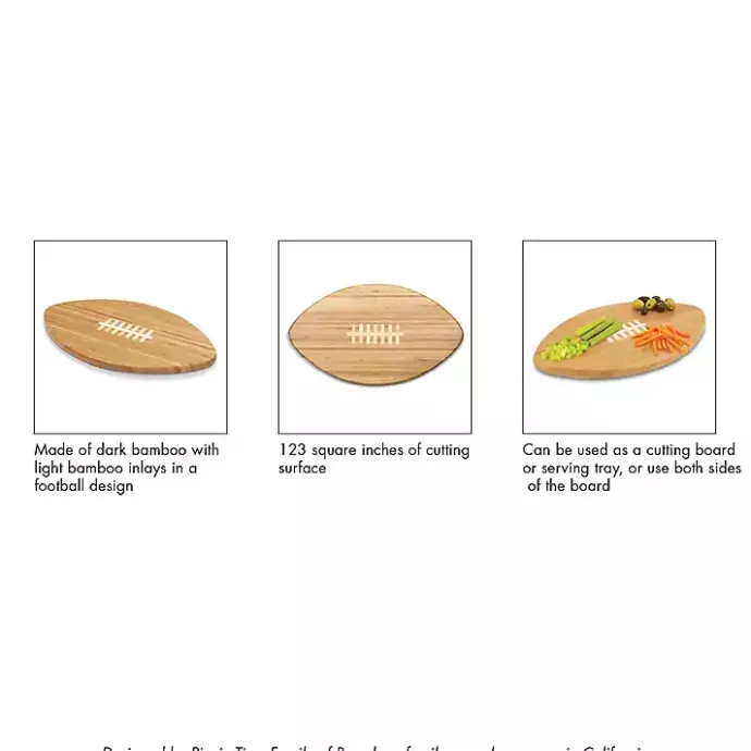 Online Kirklands Home Tampa Bay Buccaneers Bamboo Football Cutting Board Tan