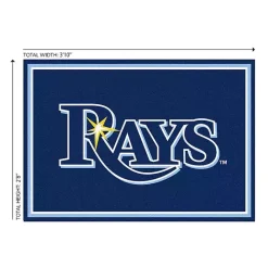 Kirklands Home Tampa Bay Devil Rays Spirit Rug, 3x4 Blue