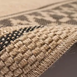 Kirklands Home Tan & Black Zig Zag Indoor/Outdoor Area Rug, 7x9