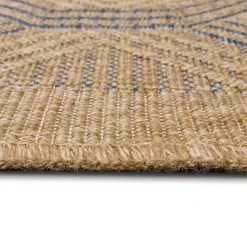 Kirklands Home Tan & Navy Diamonds Indoor/Outdoor Area Rug, 5x7
