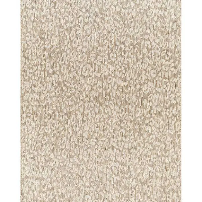 New Kirklands Home Tan Amur Outdoor Rug, 6x9