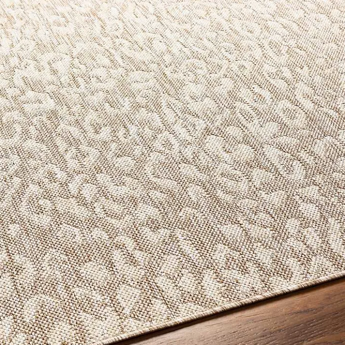 New Kirklands Home Tan Amur Outdoor Rug, 6x9