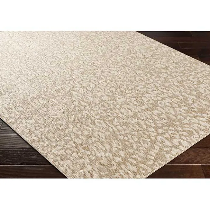 New Kirklands Home Tan Amur Outdoor Rug, 6x9