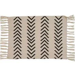 Clearance Kirklands Home Tan and Black Chevron Cotton Placemats, Set of 4