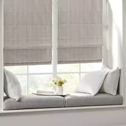 Kirklands Home Basketweave Cordless Roman Shade, 27 in. Tan