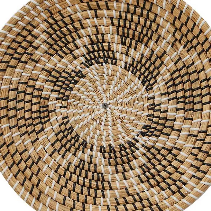 New Kirklands Home Tan Bohemian Seagrass 5-pc. Wall Plaque Set