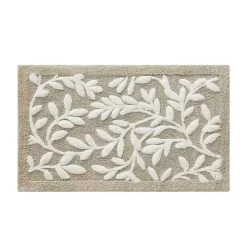 Online Kirklands Home Tan Botanical Cotton Bath Mat, 34 in.