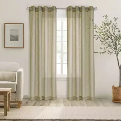 Sale Kirklands Home Boucle Sheer Single Curtain Panel, 63 in. Tan