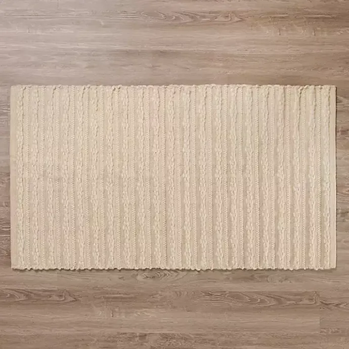 Best Kirklands Home Cable Knit Scatter Rug Tan