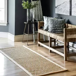 Online Kirklands Home Checker Weave Seagrass Area Rug, 5x8 Tan