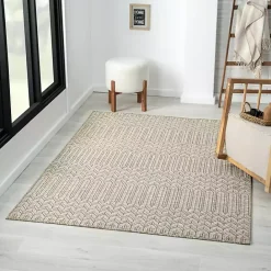 Hot Kirklands Home Chevron Indoor/Outdoor Area Rug, 7x9 Tan