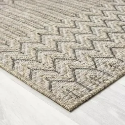 Hot Kirklands Home Chevron Indoor/Outdoor Area Rug, 7x9 Tan