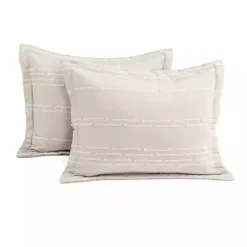 Online Kirklands Home Clipped Stripe 3-pc. Full/Queen Comforter Set Tan