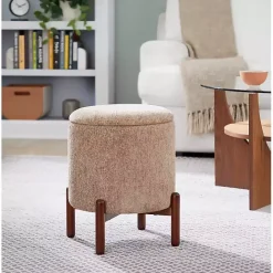 Discount Kirklands Home Daniella Storage Ottoman Tan
