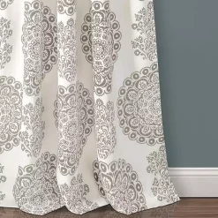 Clearance Kirklands Home Evie Medallion Curtain Panel Set, 95 in. Tan