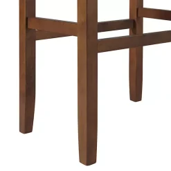 Outlet Kirklands Home Faux Leather Madison Walnut Bar Stool Tan