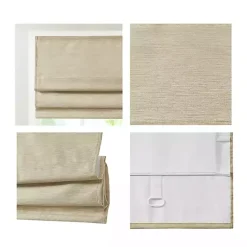 Clearance Kirklands Home Faux Silk Room Darkening Roman Shade, 27 in. Tan