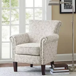 Online Kirklands Home Fretwork Accent Club Chair Tan
