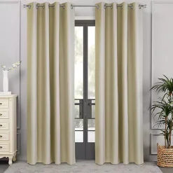 Outlet Kirklands Home Newberry Blackout Curtain Panel, 63 in. Tan