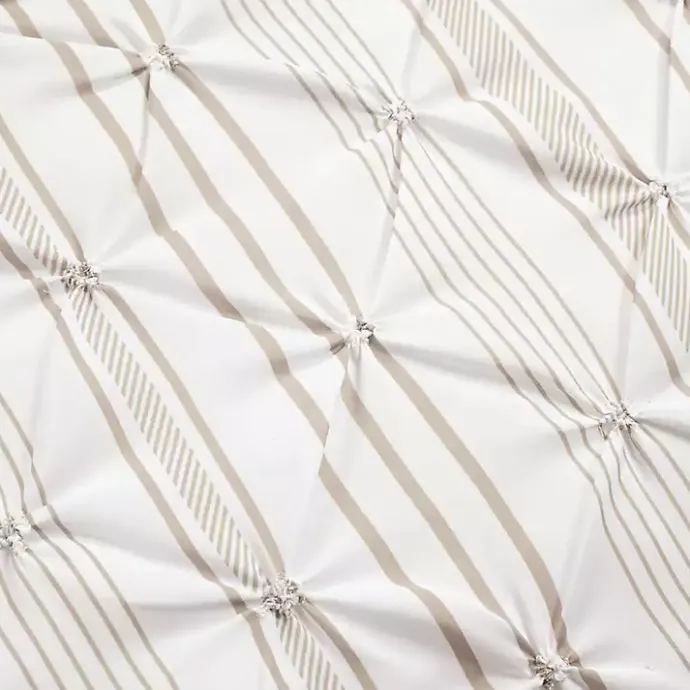 Best Kirklands Home Tan Pintuck Stripe King 5-pc. Comforter Set