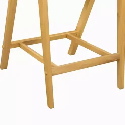 Clearance Kirklands Home Rope and Honey Wood Counter Stool Tan