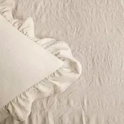 Online Kirklands Home Ruffle Skirt 3-pc. Queen Comforter Set Tan