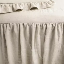 Online Kirklands Home Ruffle Skirt 3-pc. Queen Comforter Set Tan
