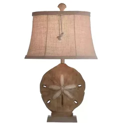 Kirklands Home Sand Dollar Table Lamp Tan
