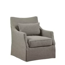 Sale Kirklands Home Skirted Swivel Martha Stewart Accent Chair Tan