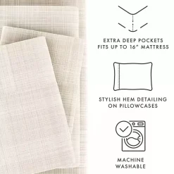 Kirklands Home Soft Thatch 3-pc. Twin Sheet Set Tan