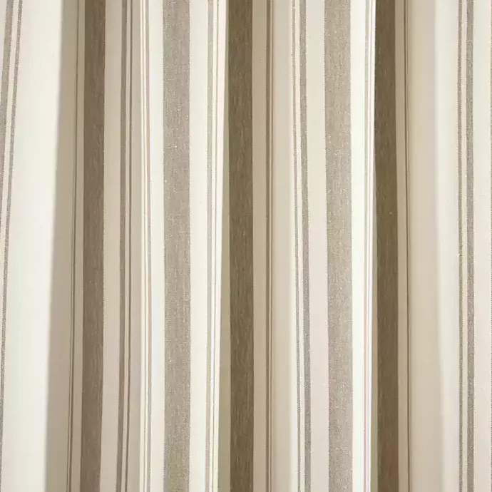 Outlet Kirklands Home Stripe Farmhouse Curtain Panel Set, 95 in. Tan