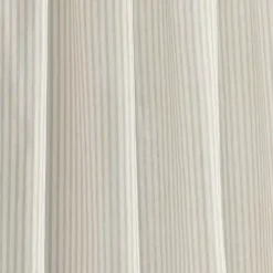 New Kirklands Home Tan Stripe Ruffled Curtain Panel Set, 84 in.