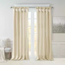 New Kirklands Home Twist Top Curtain Panel, 108 in. Tan