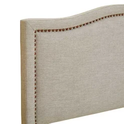 Outlet Kirklands Home Upholstered Augusta King Headboard Tan
