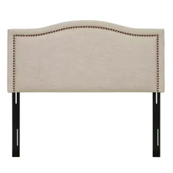 New Kirklands Home Upholstered Augusta Queen Headboard Tan