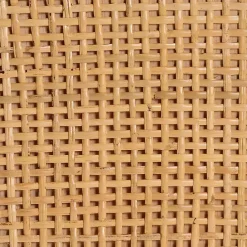 Outlet Kirklands Home Woven Rat and Wood Cabinet Tan