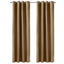 Clearance Kirklands Home Taupe Alpine Blackout Curtain Panel, 95 in. Tan