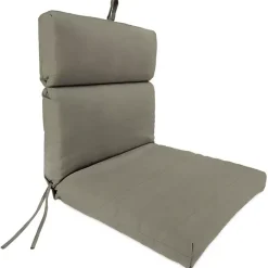 Hot Kirklands Home Taupe Canvas French Edge Outdoor Chair Cushion Tan