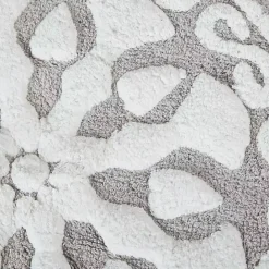 Outlet Kirklands Home Taupe Cotton Tufted Medallion Bath Mat, 25 in. Tan
