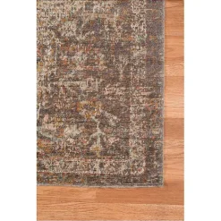 Best Kirklands Home Taupe Eaton Transitional Area Rug, 6x8