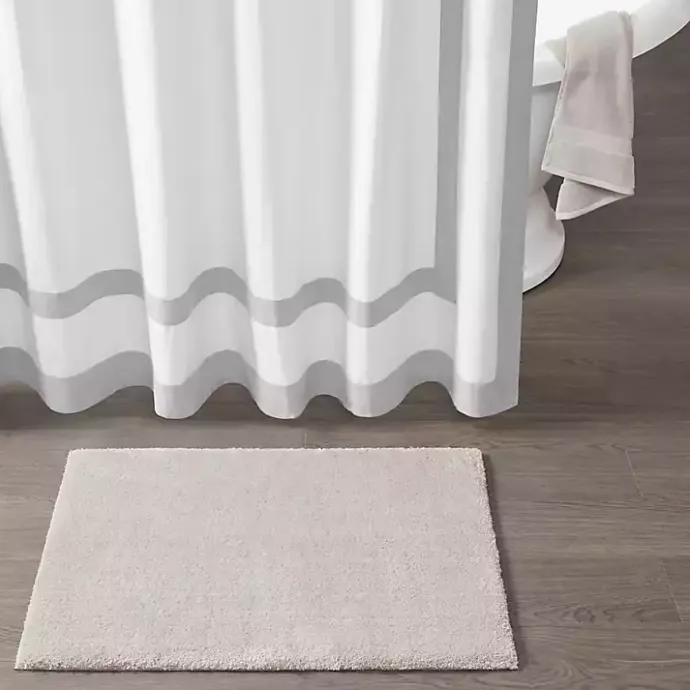Hot Kirklands Home Taupe High Pile Marshmallow Bath Mat, 30 in. Ivory
