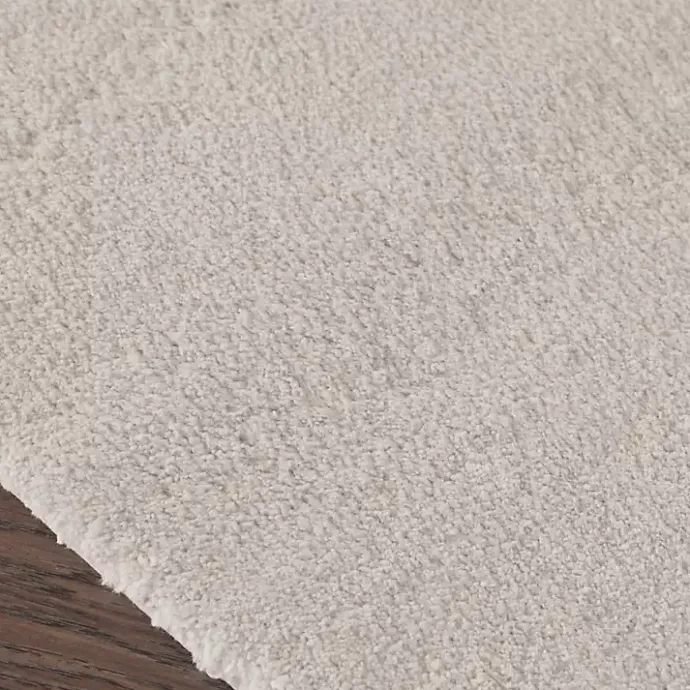 Hot Kirklands Home Taupe High Pile Marshmallow Bath Mat, 30 in. Ivory