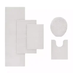 Outlet Kirklands Home Taupe Marshmallow Contour Bath Mat, 24 in. Ivory